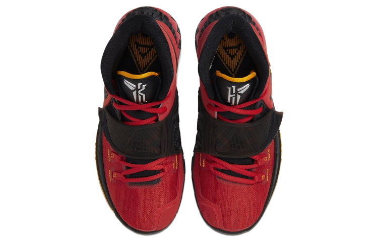 Кроссовки Nike Nike Kyrie 6 "Bruce Lee" 6 (черно-красные) — фото 4