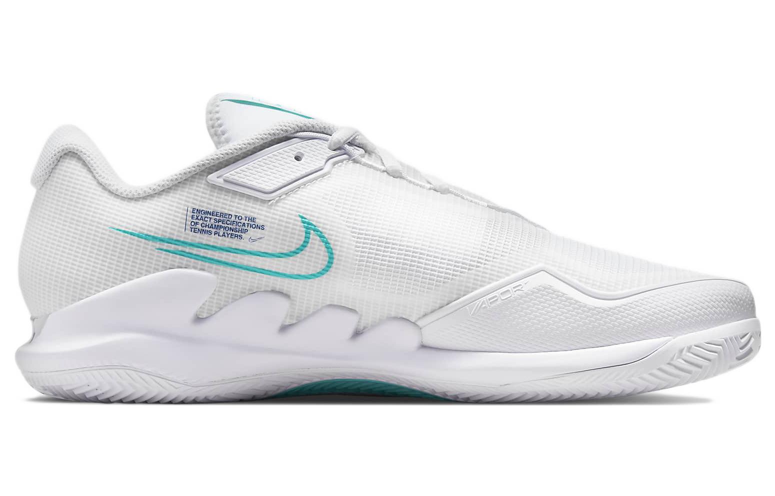 Nike Air Zoom Vapor Pro Fabric Low top Tennis Shoes Men’s White Blue