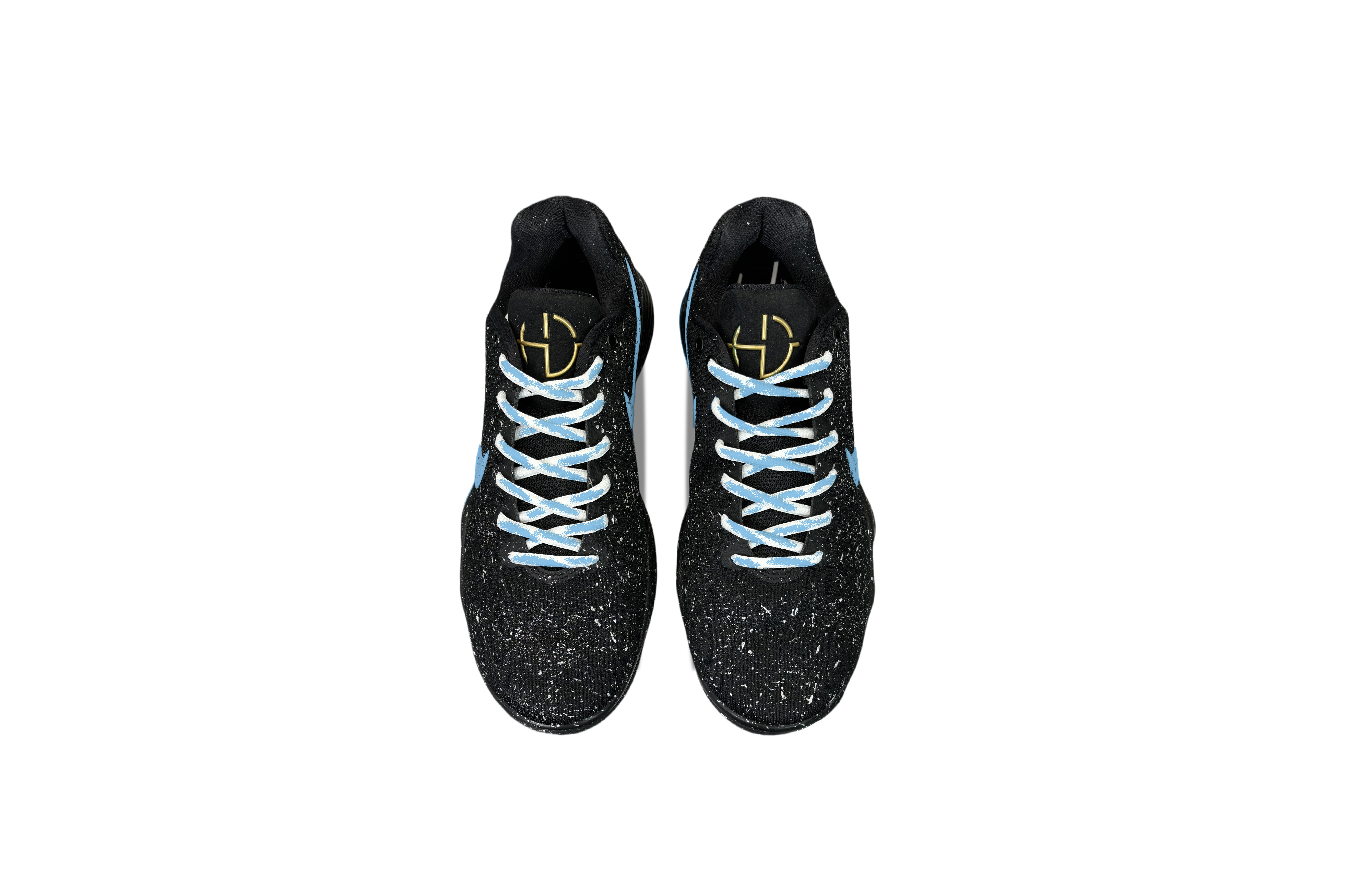 Nike Hyperdunk 2017 YDCC Crushed Star Waves Baby’s Breath Abrasion Resistant Low top Basketball Shoes Unisex Black Blue