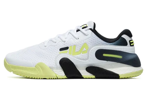 FILA POTENZA Lightweight Low top Tennis Shoes Men's White Black Yellow