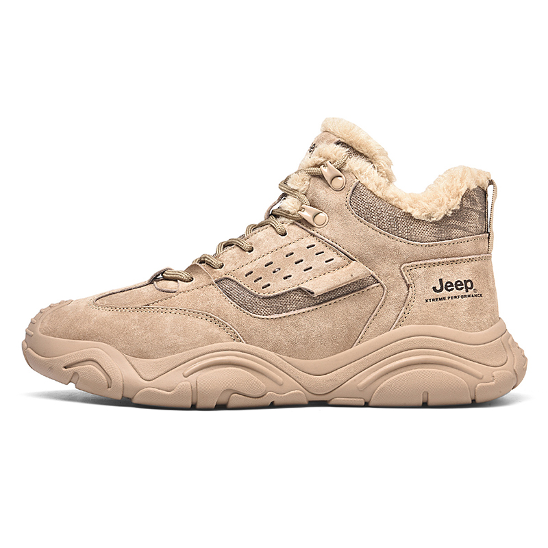 Jeep Slip Resistant Abrasion Resistant Mid top Hiking Shoes Men’s Sand