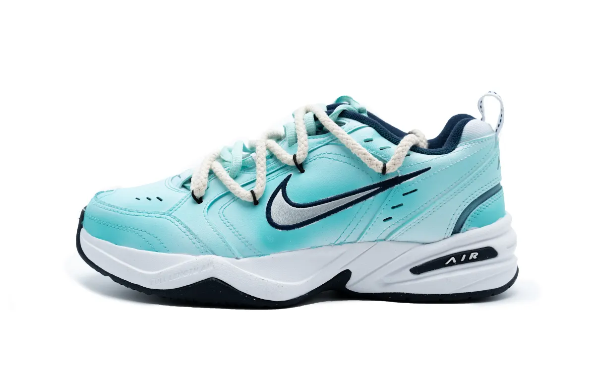 Nike M2K Tekno Gradient Abrasion Resistant Low top Chunky Sneakers Unisex Blue
