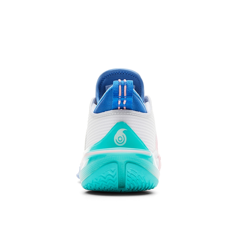 PEAK Basketball Shoes Women’s Low Top White/Sky Blue/Pink