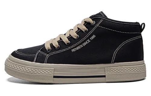RENBEN Thick Sole Fashion, Soft Sole Casual, Fleece Lined Slip Resistant, Abrasion Resistant, Thermal High top