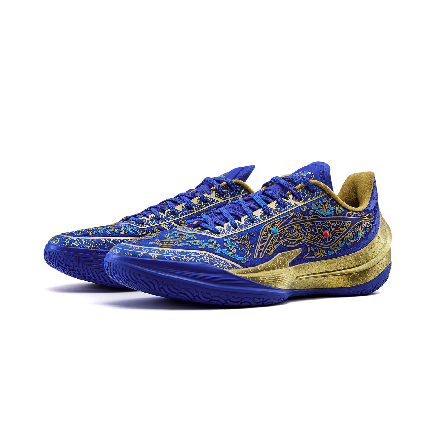 Li Ning Liren 5 V2 Cushioning Slip Resistant Breathable Low top Basketball Shoes Men’s Blue