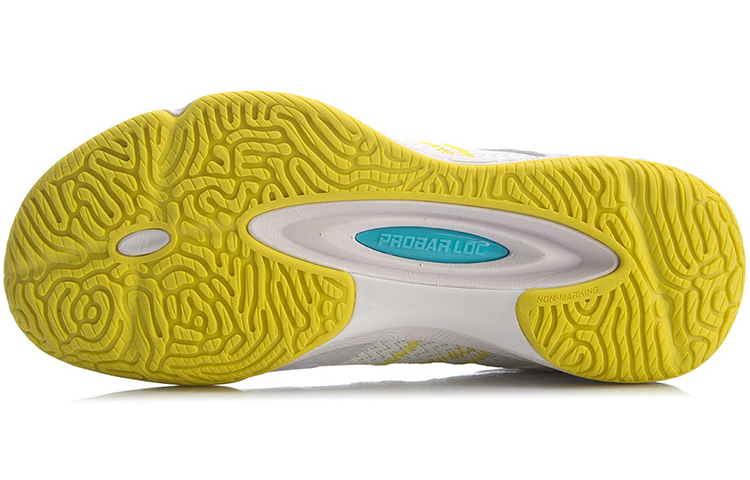 Li Ning Gyrfalcon 4 Slip Resistant And Breathable Low top Badminton Shoes Women’s White Yellow