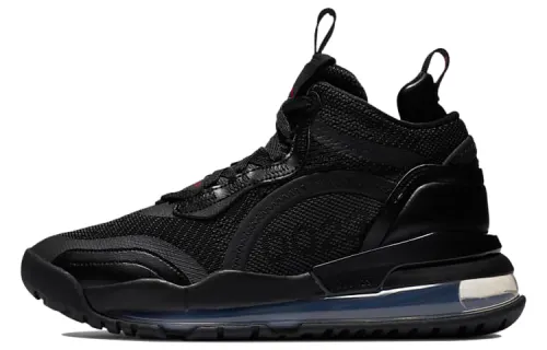 Jordan Aerospace 720 fabric synthetic leather, simple, comfortable and versatile, non-slip and wear-resistant, high-top, retro basketball shoes, men's black