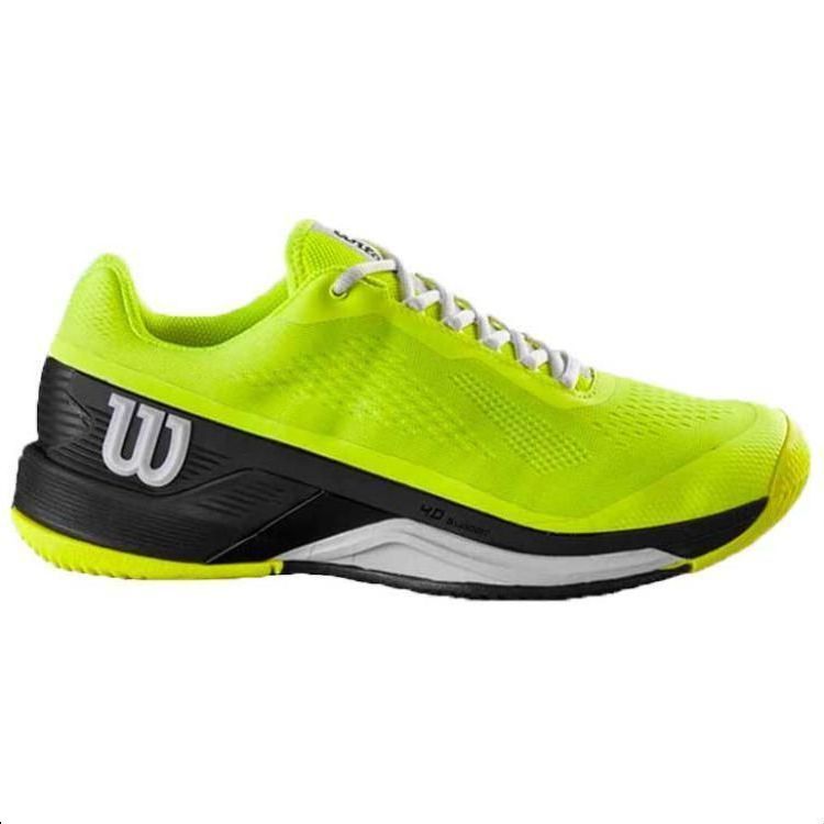 Wilson Rush Pro 4.0 Comfortable Slip Resistant Low top Tennis Shoes Men’s Neon Yellow