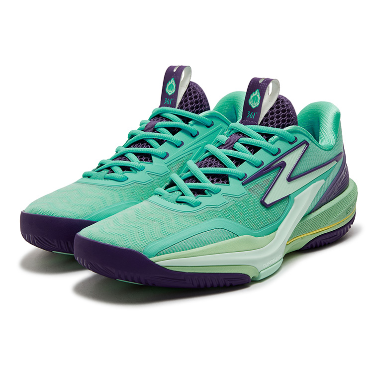 361° BIG3 6.0 Cushioning Slip Resistant Abrasion Resistant Low top Basketball Shoes Men’s Vivid Aqua Blue