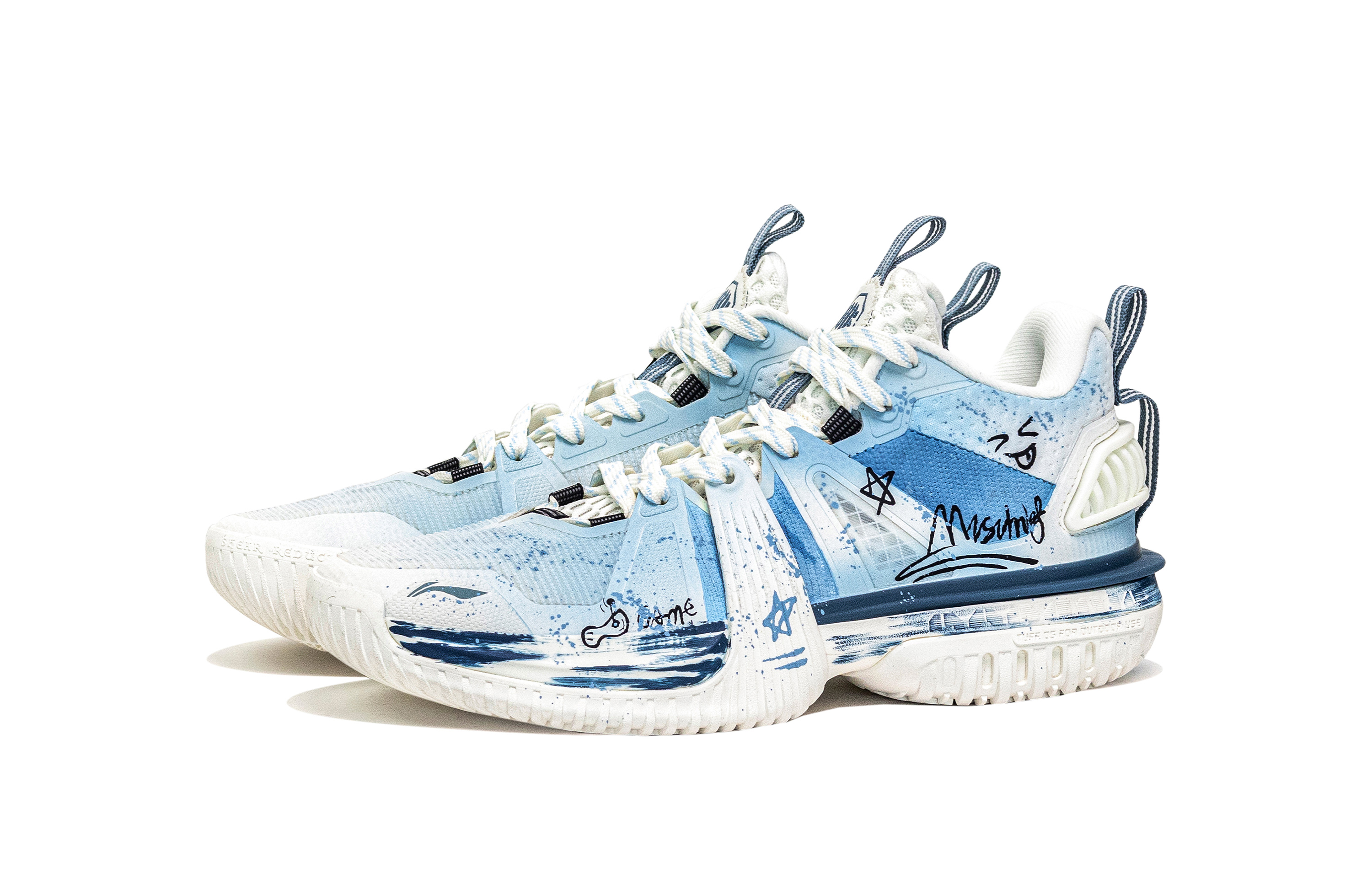 Li Ning Storm 2024 TPU Slip Resistant Abrasion Resistant Slip Resistant Abrasion Resistant Low top