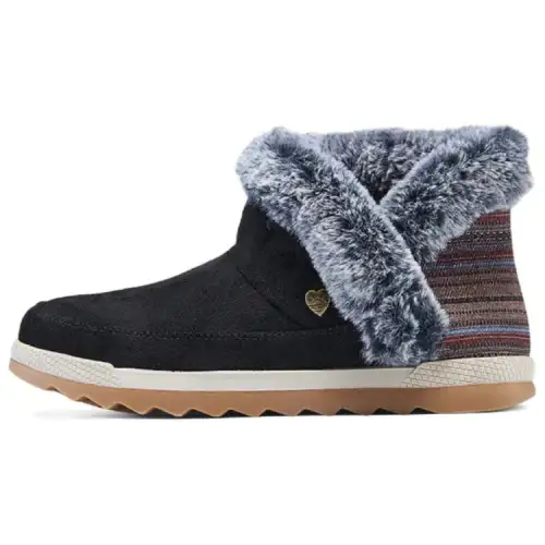 Skechers Bob's Fabric Short Snow Boots Women's Black