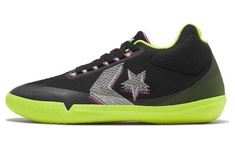 All Star Bb Evo Converse Mid ‘Hi-Vis Collection — Black Lemon Venom’