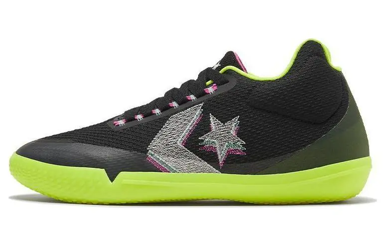 All Star Bb Evo Converse Mid 'Hi-Vis Collection - Black Lemon Venom'