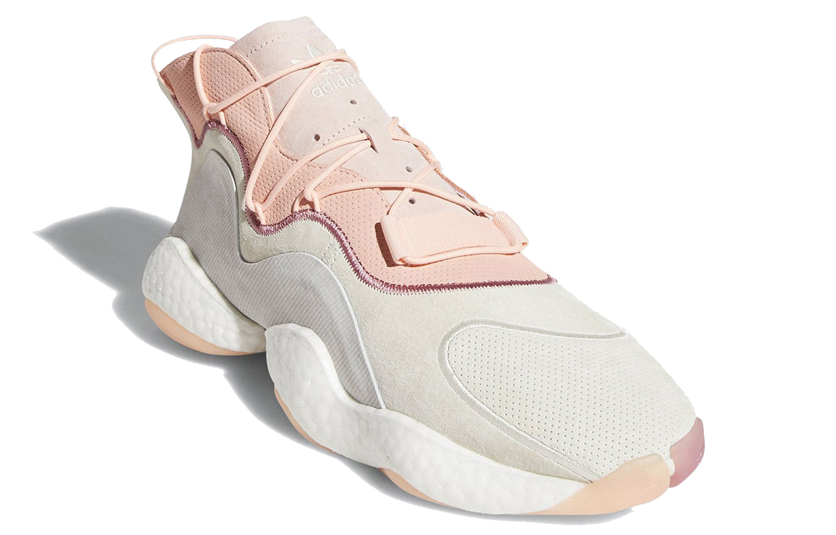 Кроссовки adidas originals Crazy BYW 1.0 (серо-розово-белые) — фото 3