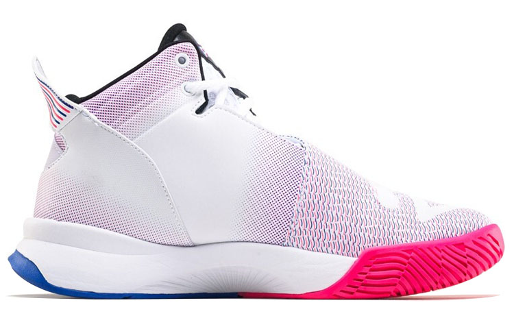 PEAK Cushioning Slip Resistant Abrasion Resistant High top Performance Basketball Shoes Men’s Rose Red