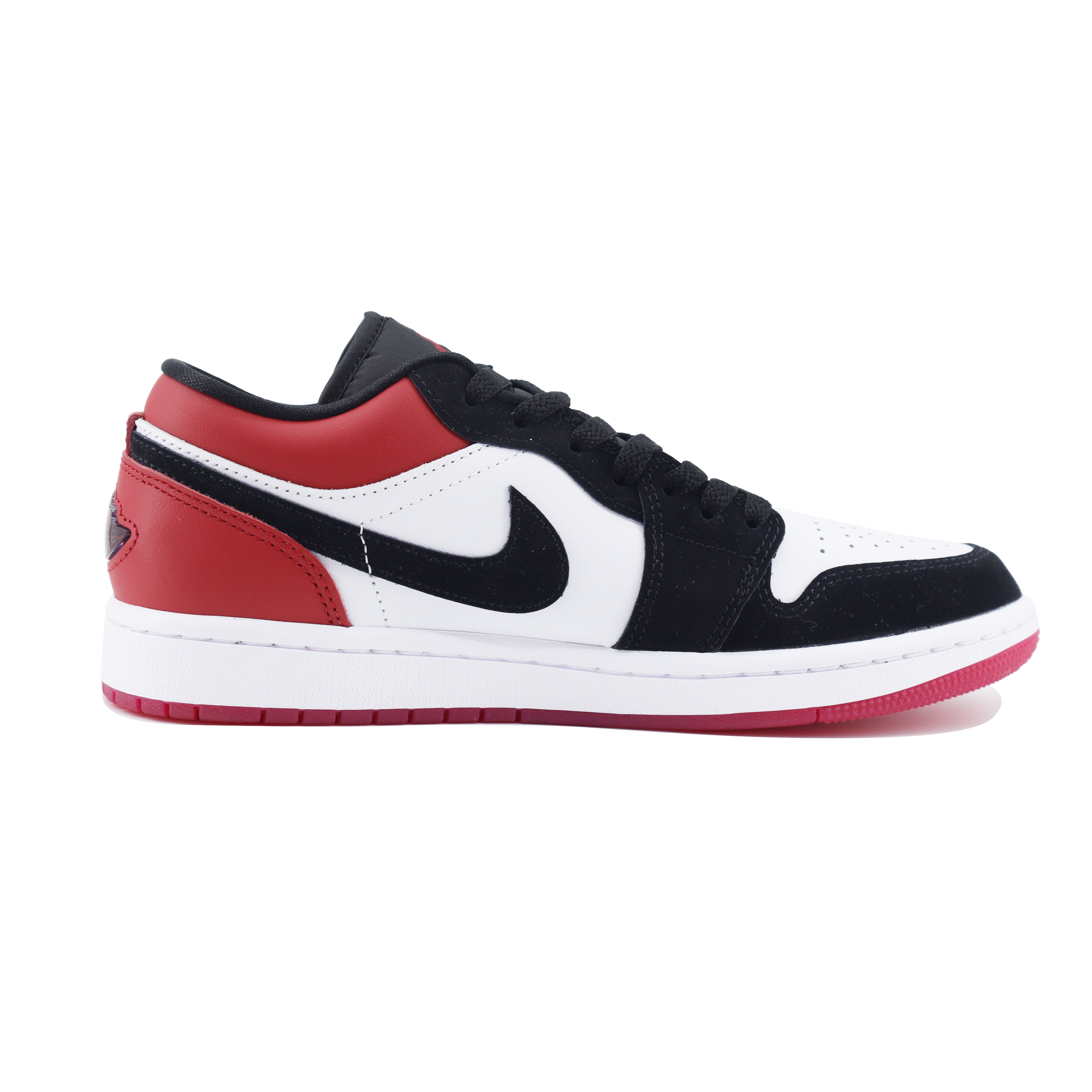 Jordan Air Jordan 1 ‘White Black Gym Red’ Slip Resistant Abrasion Resistant Low top Vintage Basketball Shoes Unisex