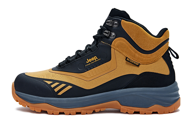 Jeep Mountaineering & Hiking Shoes Men’s High Top Orange Yellow