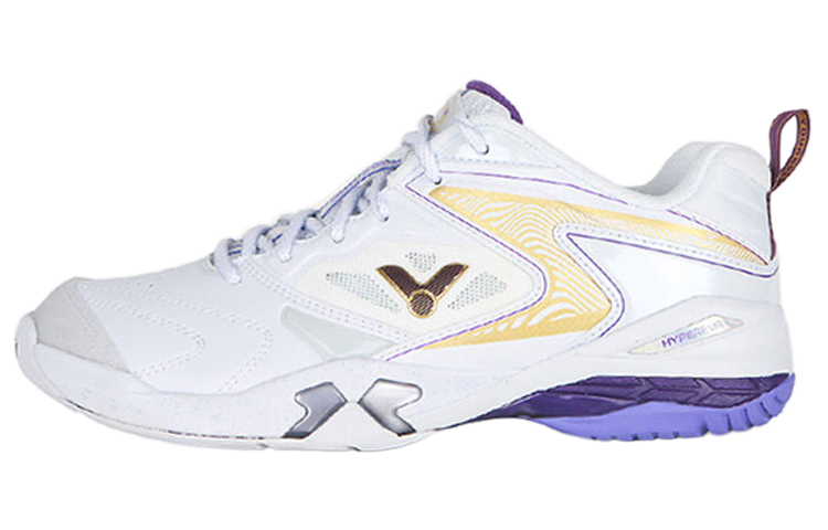 VICTOR 9200Tty Slip Resistant Low top Badminton Shoes Unisex White Purple