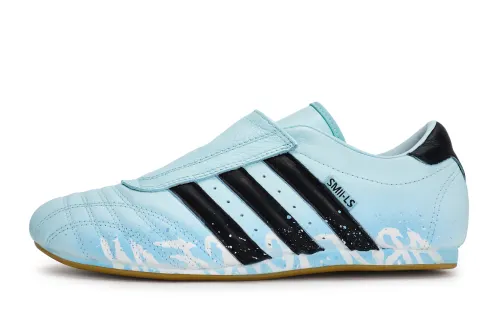 Adidas Originals Taekwondo Arctic Ocean Abrasion Resistant Coverage Low top Training Shoes Unisex White Blue