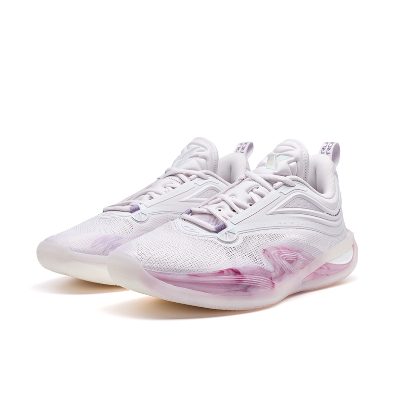 XTEP Zhang Zhenlin 1st Generation Basketball Shoes Men’s Low Top Miao Purple