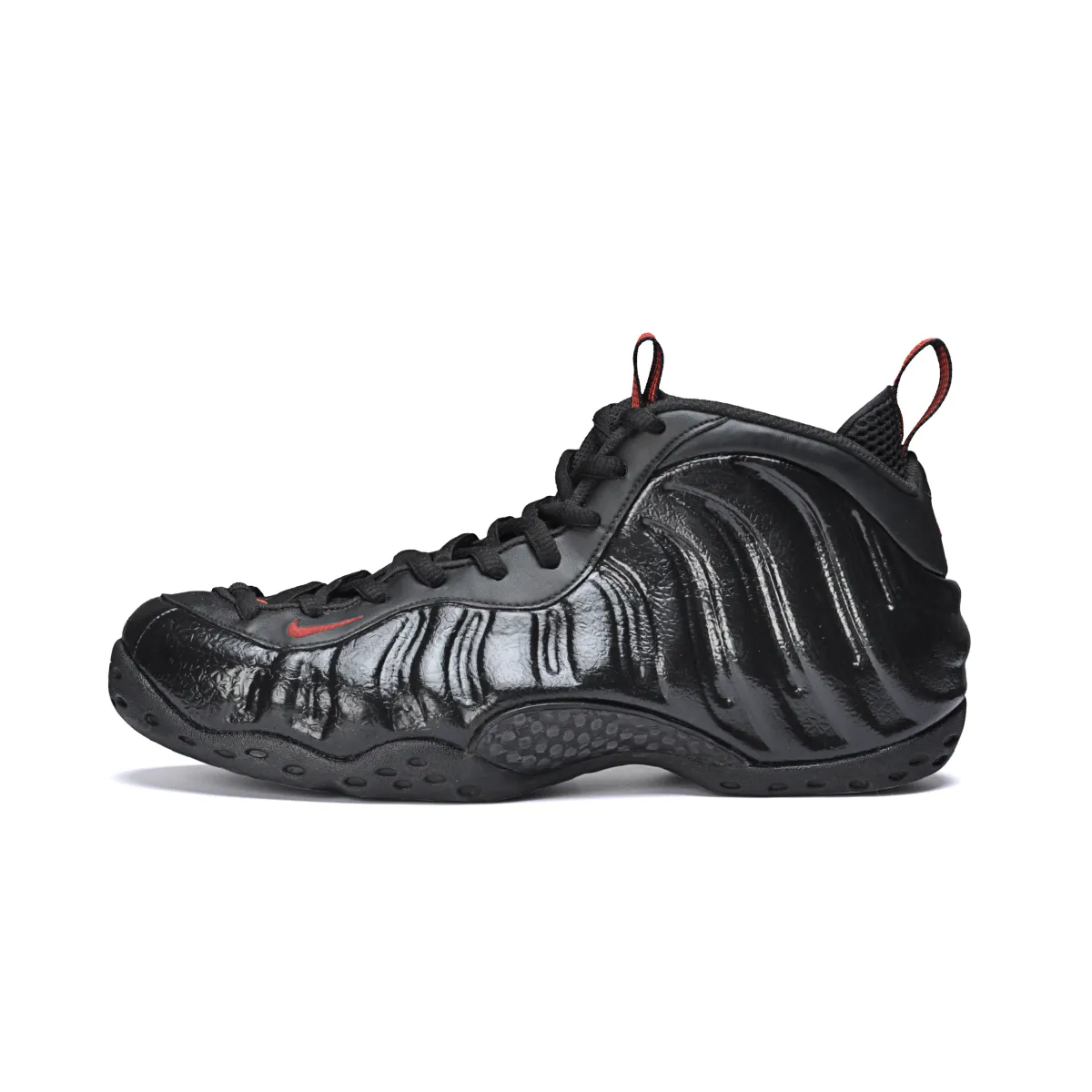 Nike Foamposite One Mid top Vintage Basketball Shoes Men's Black Red