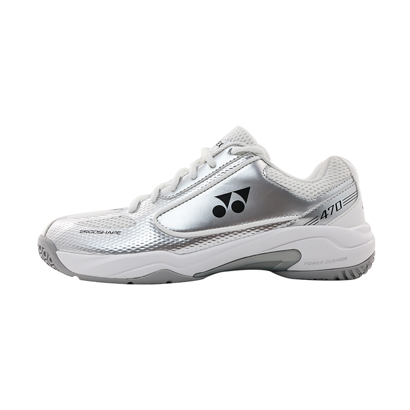 YONEX Yonex Power Cushion 470 Series Limited Color Shock Absorbing Lightweight Sports Shoes Limited Edition Silver Fox Socks Professional Non-Slip Wear-Resistant Low-top Badminton Shoes Same Style for Men and Women
