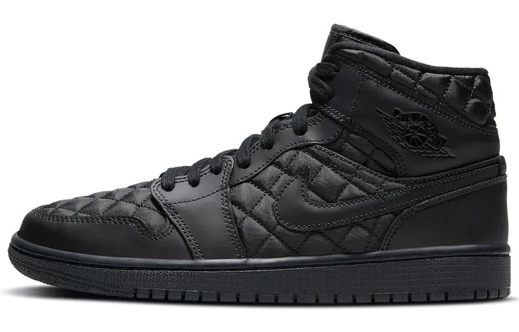 Jordan 1 Mid SE Quilted Black Women's