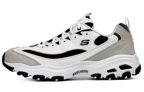 Skechers D'Lites 1.0 Low Running Shoes White/Grey