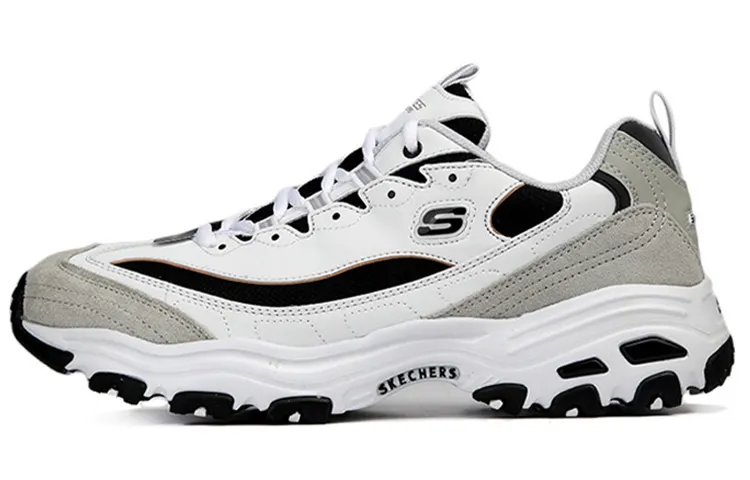 Skechers D'Lites 1.0 Low Running Shoes White/Grey