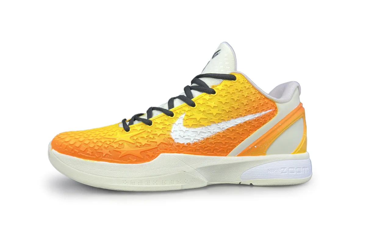 Nike Zoom Kobe 6 Canvas Low top Basketball Shoes Men's Yellow