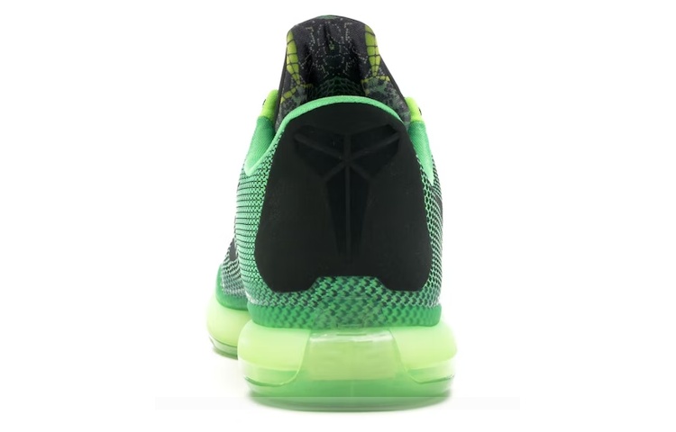 Мужские кроссовки Nike Kobe 10 Vino (зеленые) — 毒绿/红杉/绿 — фото 4