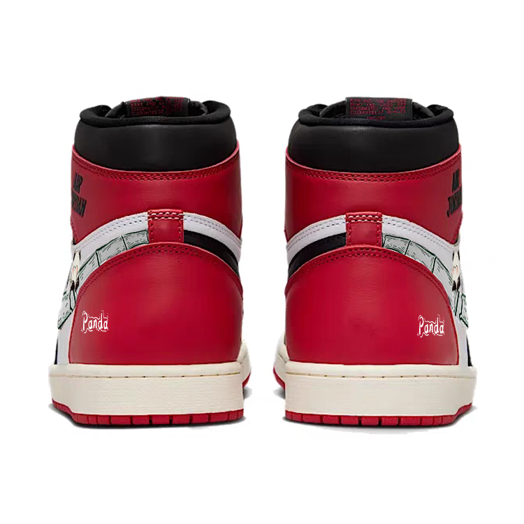Jordan Air Jordan 1 Vintage Basketball Shoes Men’s High Top Black/Red