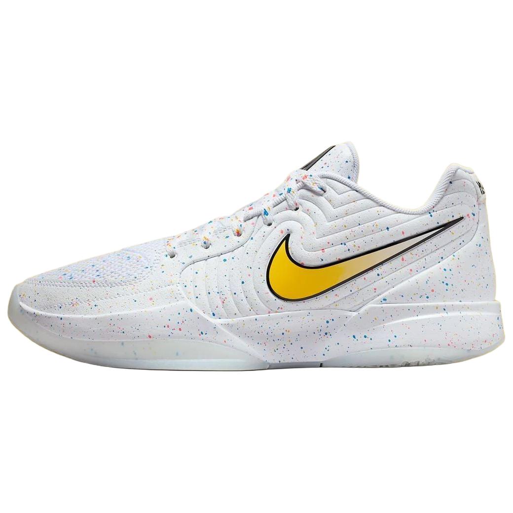 Nike Ja 2 Morant II Ja-Breaker PE, comfortable and durable, non-slip and wear-resistant, low-top basketball shoes, men's white and yellow