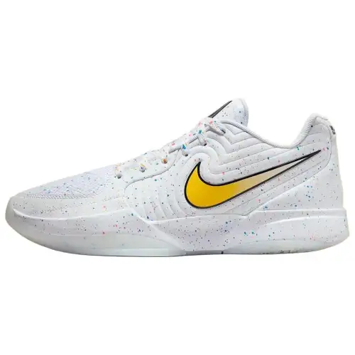 Nike Ja 2 Morant II Ja-Breaker PE, comfortable and durable, non-slip and wear-resistant, low-top basketball shoes, men's white and yellow