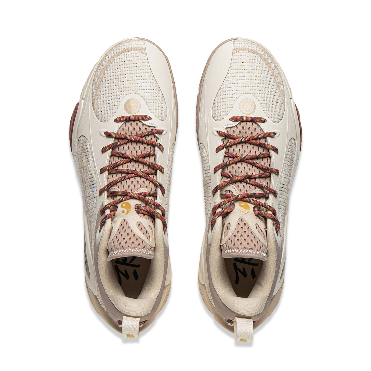 Li Ning DLO1 Cushioning Rebound Grip Low top Basketball Shoes Men’s White Umber