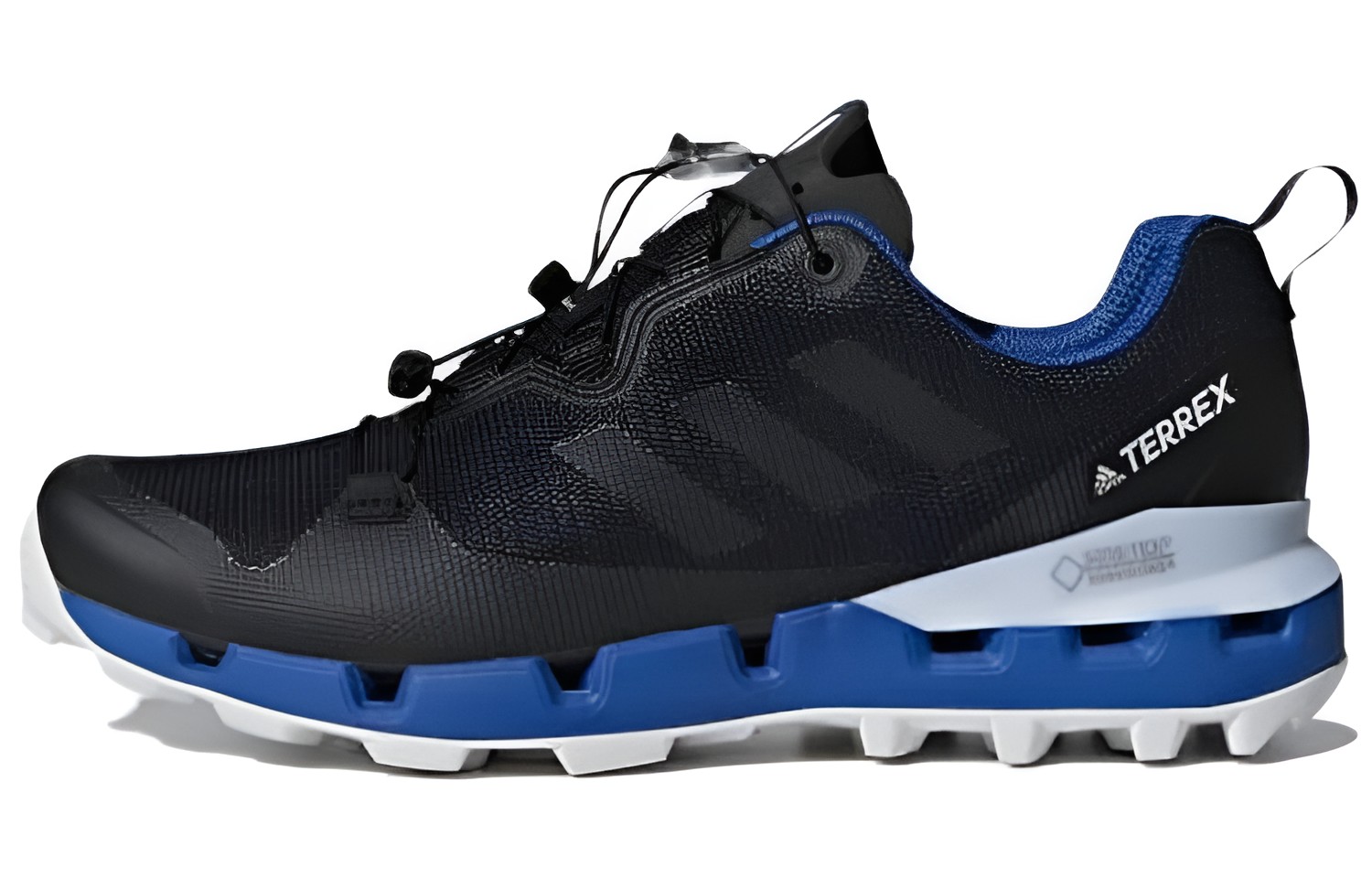 Adidas Terrex Fast Comfortable Abrasion Resistant Low top Hiking Shoes Men's Black Blue