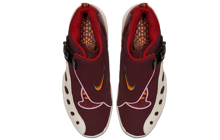 Мужские кроссовки Nike Air Zoom GP Night Maroon (бордовые) — 酒红/白色 — фото 4