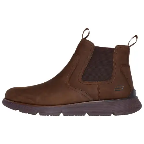 Skechers Short Chelsea Boots Men's Chocolate