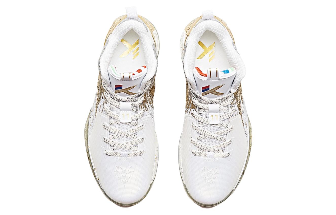 Anta KT2 KT Mid top Basketball Shoes Men’s White Gold