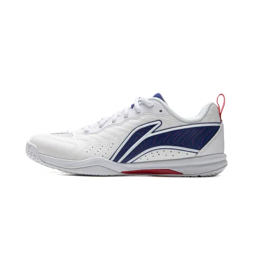 Li Ning Hawkeye 3.0 Training Scenario Low top Table Tennis Shoes Unisex White Red Blue
