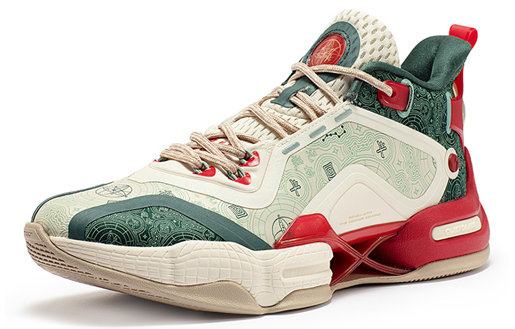 361° AG2 X Basketball Shoes Men’s Mid Top Sago/Ecological Green