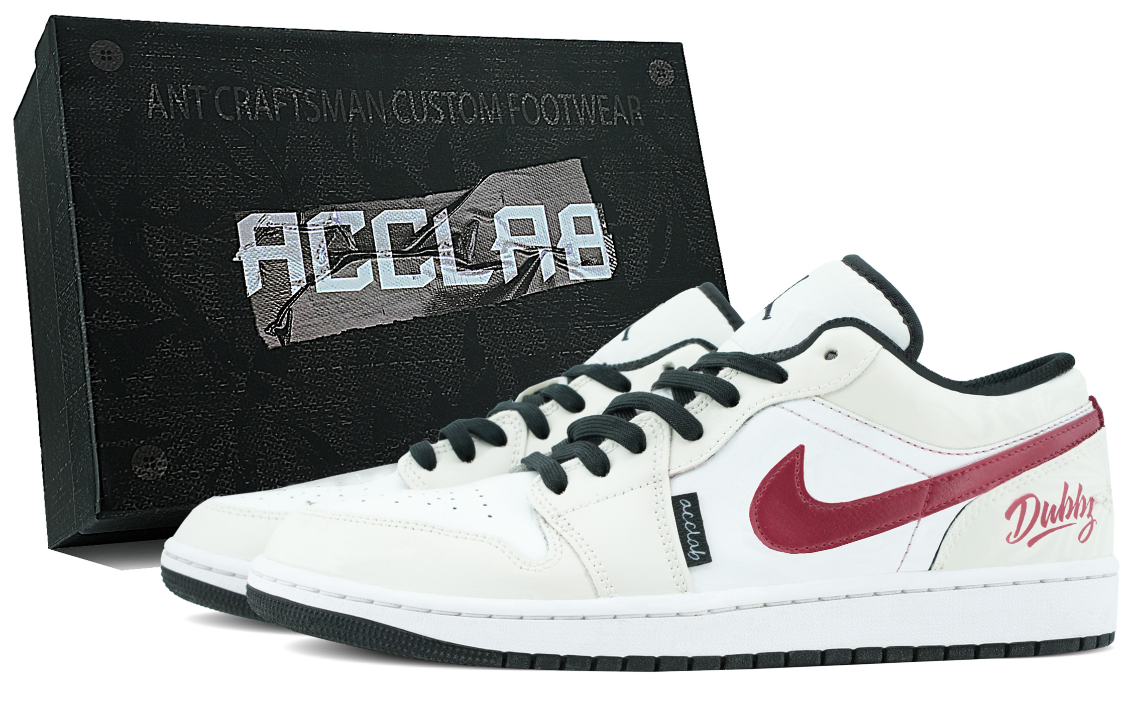 Jordan 1 Low top Vintage Basketball Shoes Men’s Beige White Red
