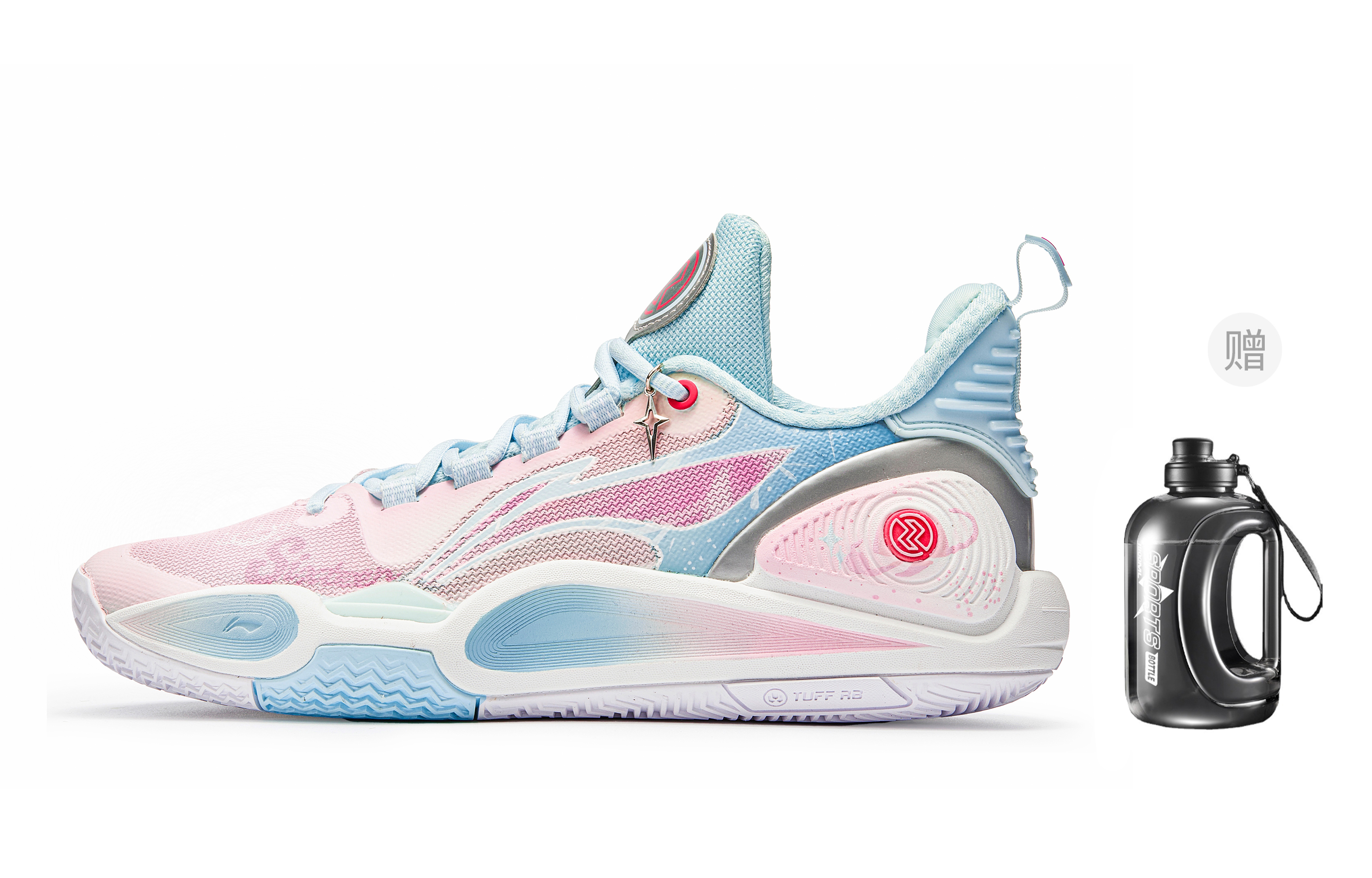 Li Ning Speed 9 Slip Resistant Abrasion Resistant Low top Basketball Shoes Men’s Light Blue