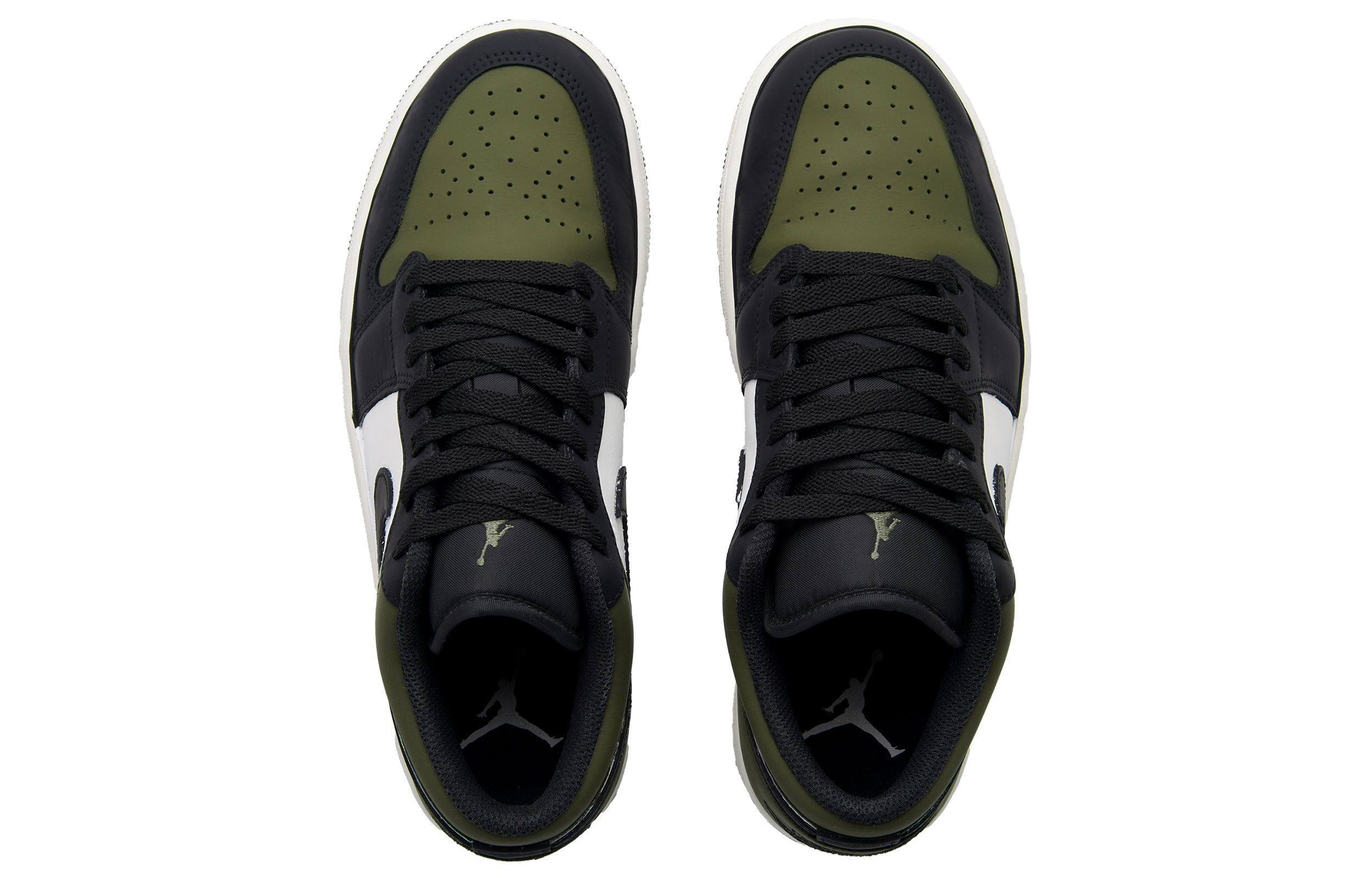 Jordan Air Jordan 1 Mung Bean Ice Sand Low top Vintage Basketball Shoes Unisex Sage Green