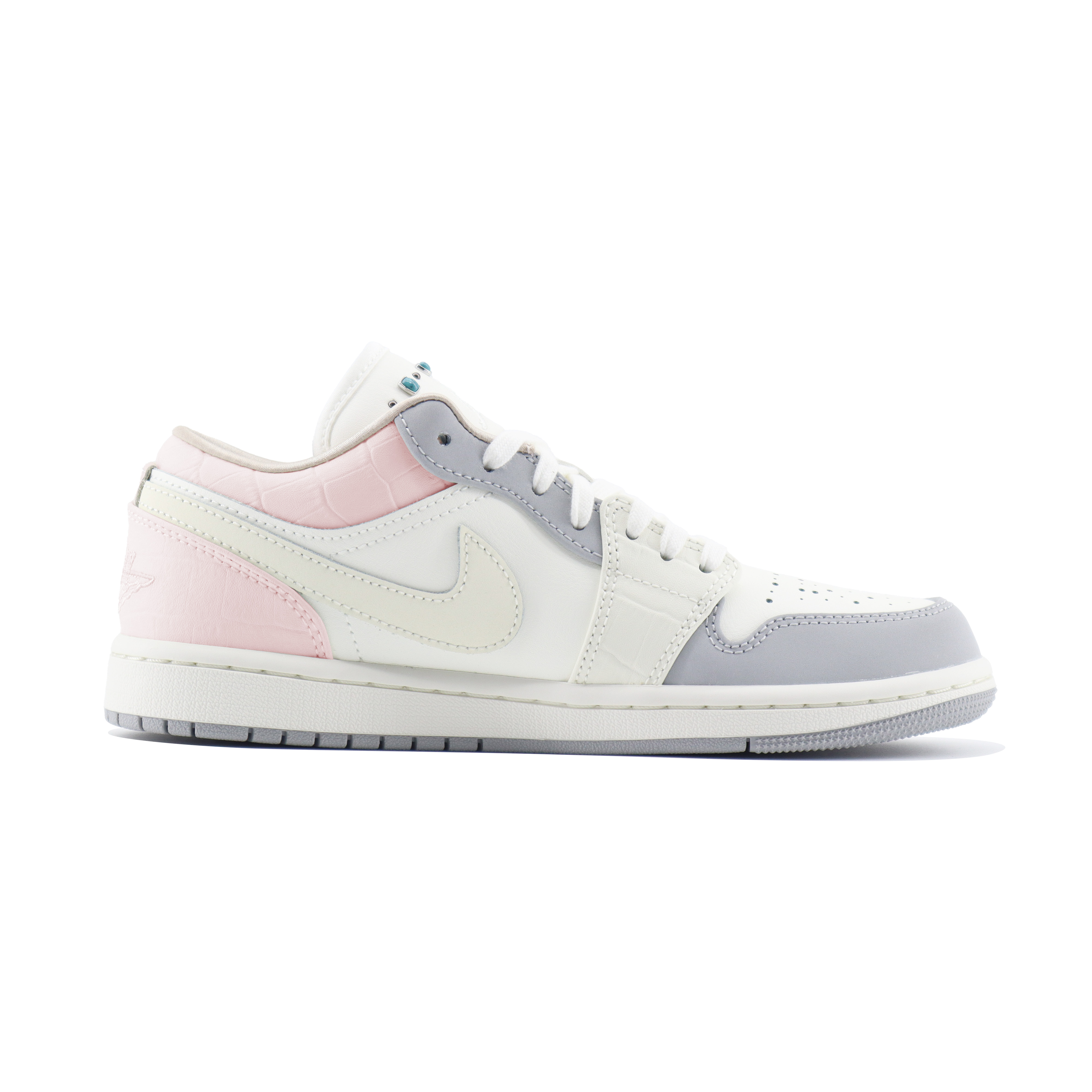 Jordan Air Jordan 1 Creative Art Abrasion Resistant Abrasion Resistant Low top Vintage Basketball Shoes Women’s