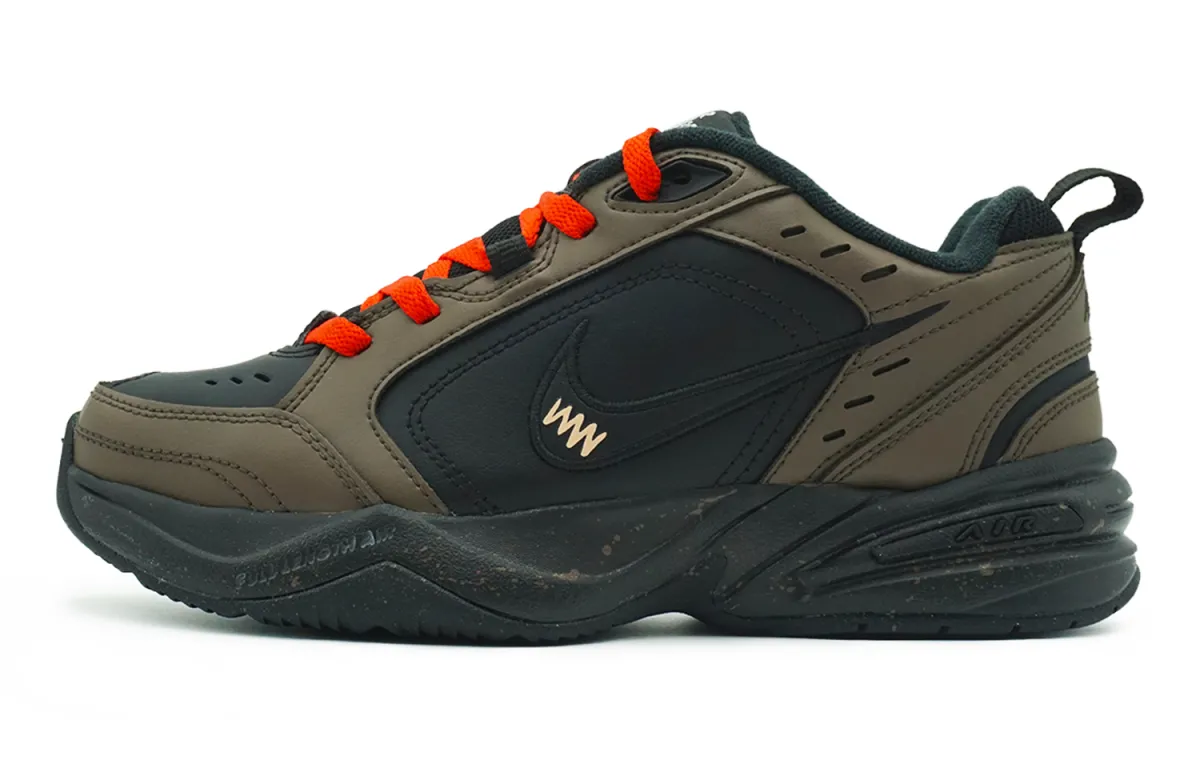 Nike Air Monarch 4 Leather Low top Chunky Sneakers Unisex Dark Brown