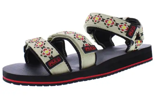 FILA Drifter Casual One Strap Sandals Unisex Beige Black