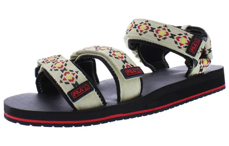 FILA Drifter Casual One Strap Sandals Unisex Beige Black