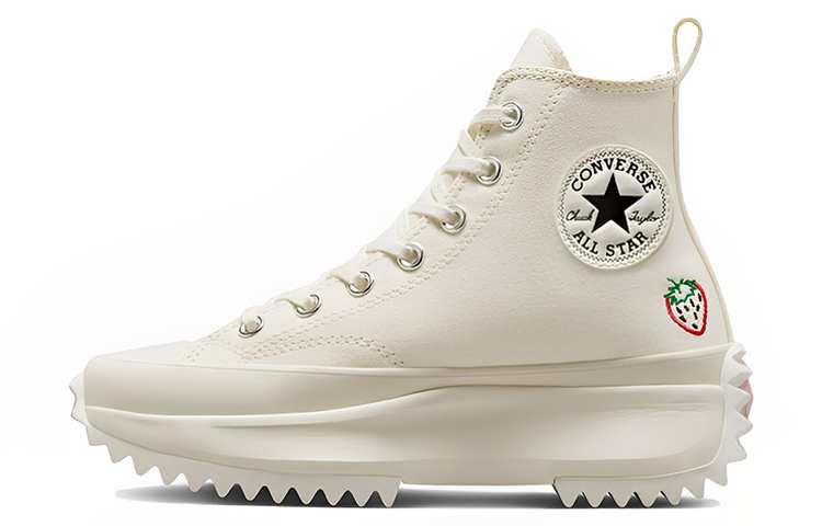 Run Star Converse Hike Platform High 'Embroidered Fruits & Florals'