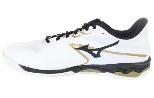 Mizuno Comfortable Cushioning, Wear Resistant Low top Tennis Shoes Unisex White